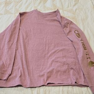 Carhartt Dusty Pink Loose Fit Graphic Tee